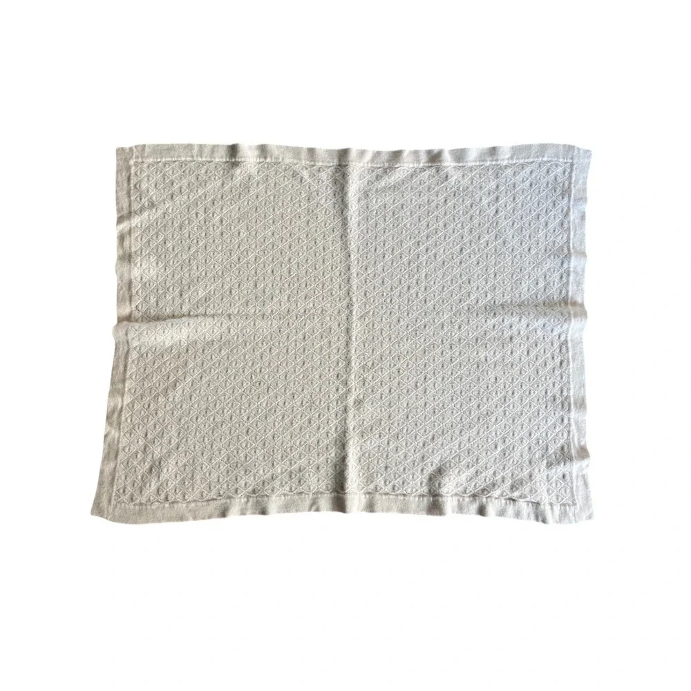 QUINCE Mongolian Cashmere Pointelle Baby Blanket in Minimal Pink